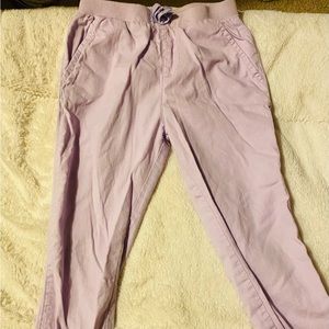 The Children’s Place In Purple With A Front Drawstring Jogger Pants.